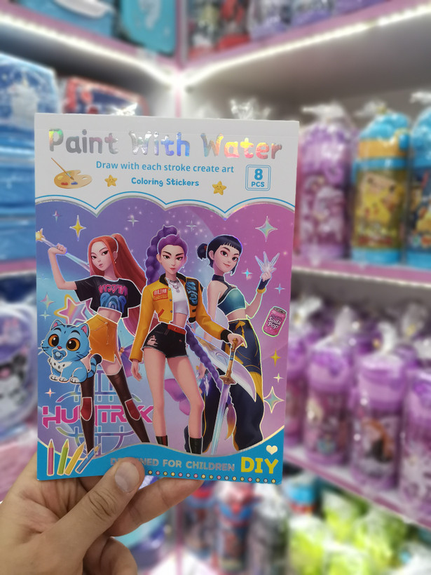 دفتر رنگ امیزی k-pop